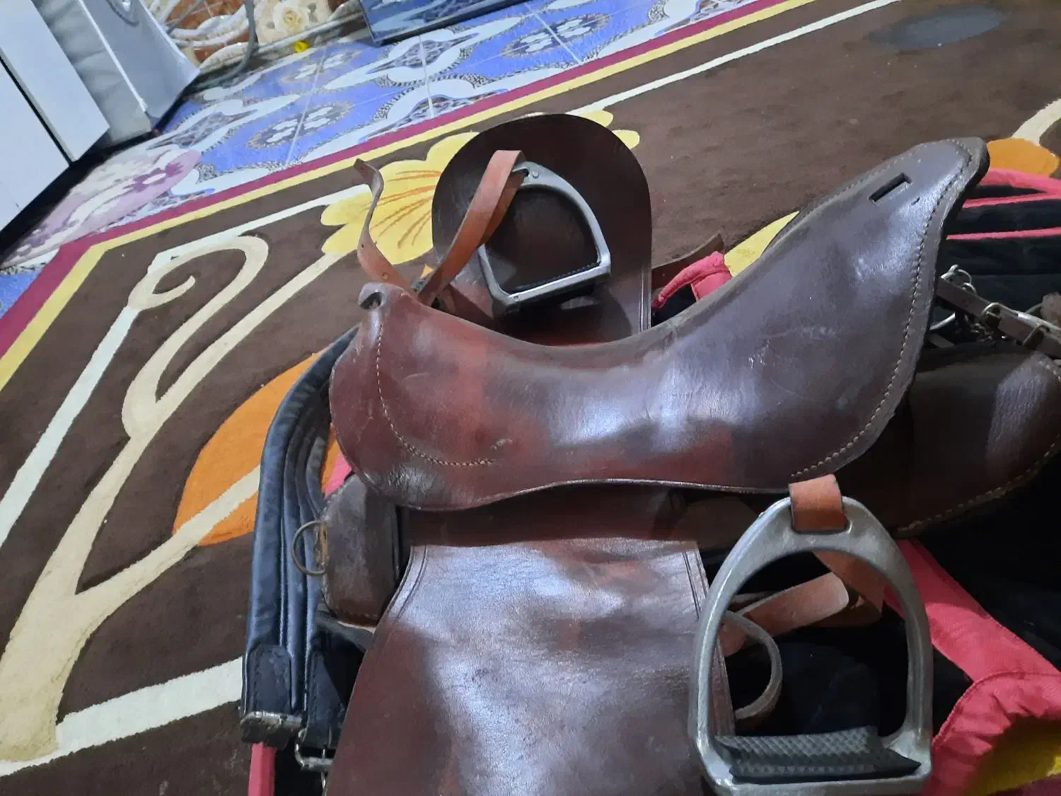 زین اسب تمام چرم|اسب و تجهیزات اسبسواری|مشگین شهر, |دیوار