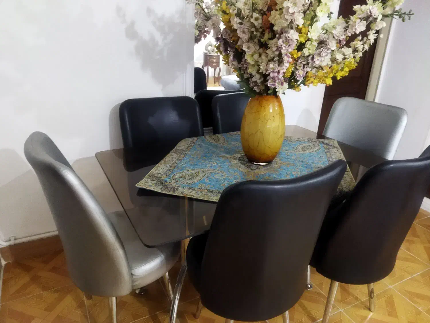 نهارخوری شش نفره|میز و صندلی غذاخوری|کوهسار (البرز), |دیوار