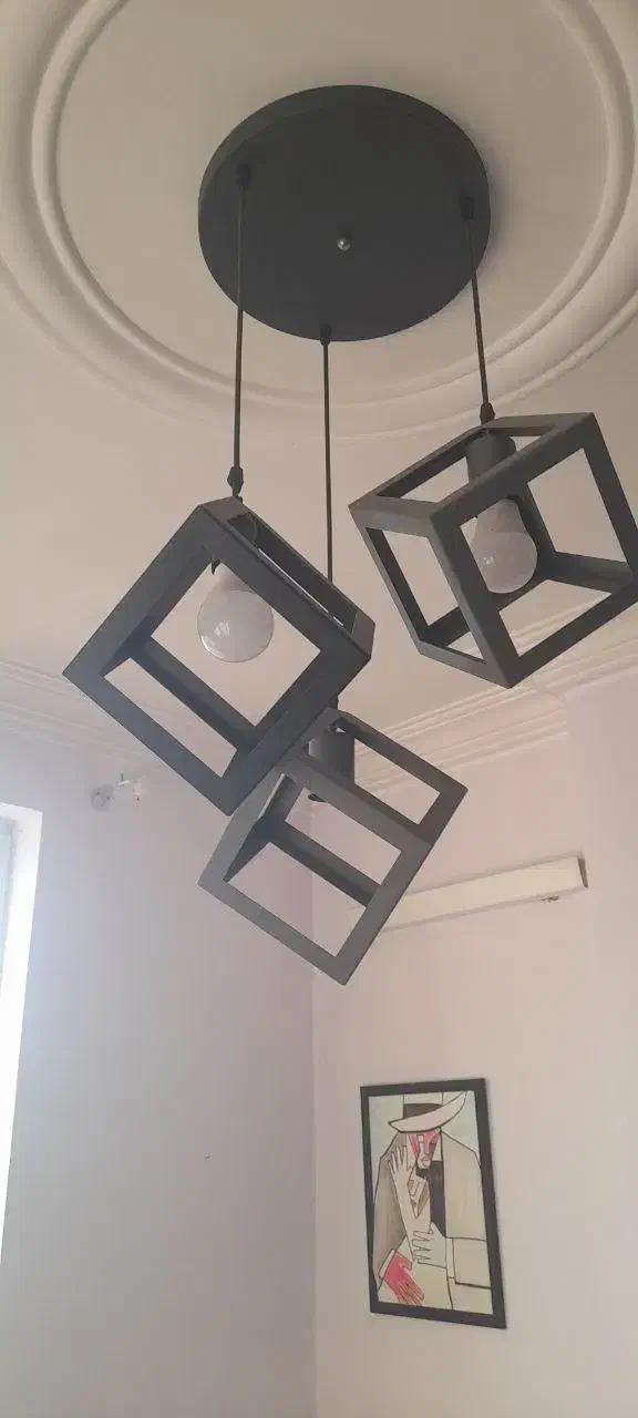 لوستر فلزی|لوستر و چراغ آویز|رشت, دیلمان|دیوار