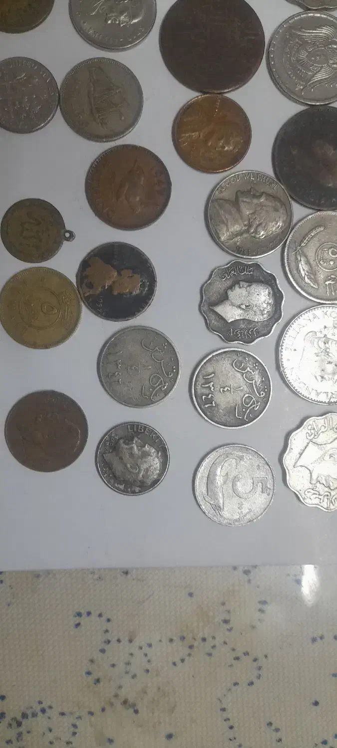 سکه های قدیمی وکلکسیونی|کلکسیون سکه، تمبر، اسکناس|اهواز, زندوکیلی|دیوار