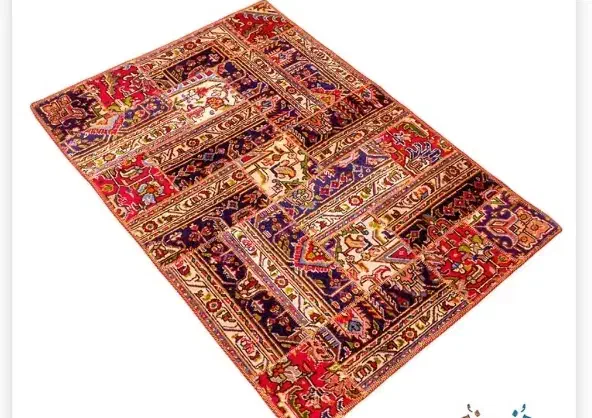 فرش چهل تیکه خاتمی دوزی|فرش|کرمان, |دیوار