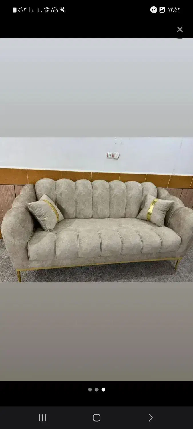 مبل ۸ نفره صدفی|مبلمان خانگی و میز عسلی|اهواز, شریعتی جنوبی|دیوار