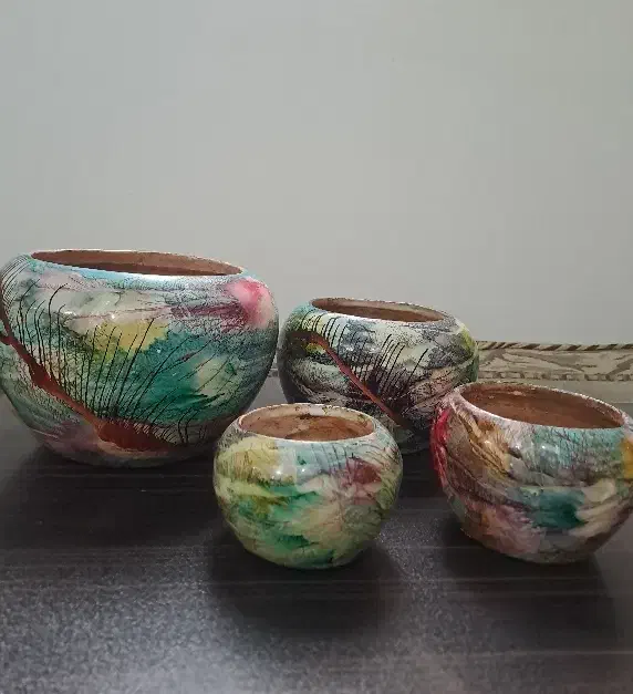 گلدون سفالی|گل و گیاه طبیعی|پاکدشت, حصار امیر|دیوار