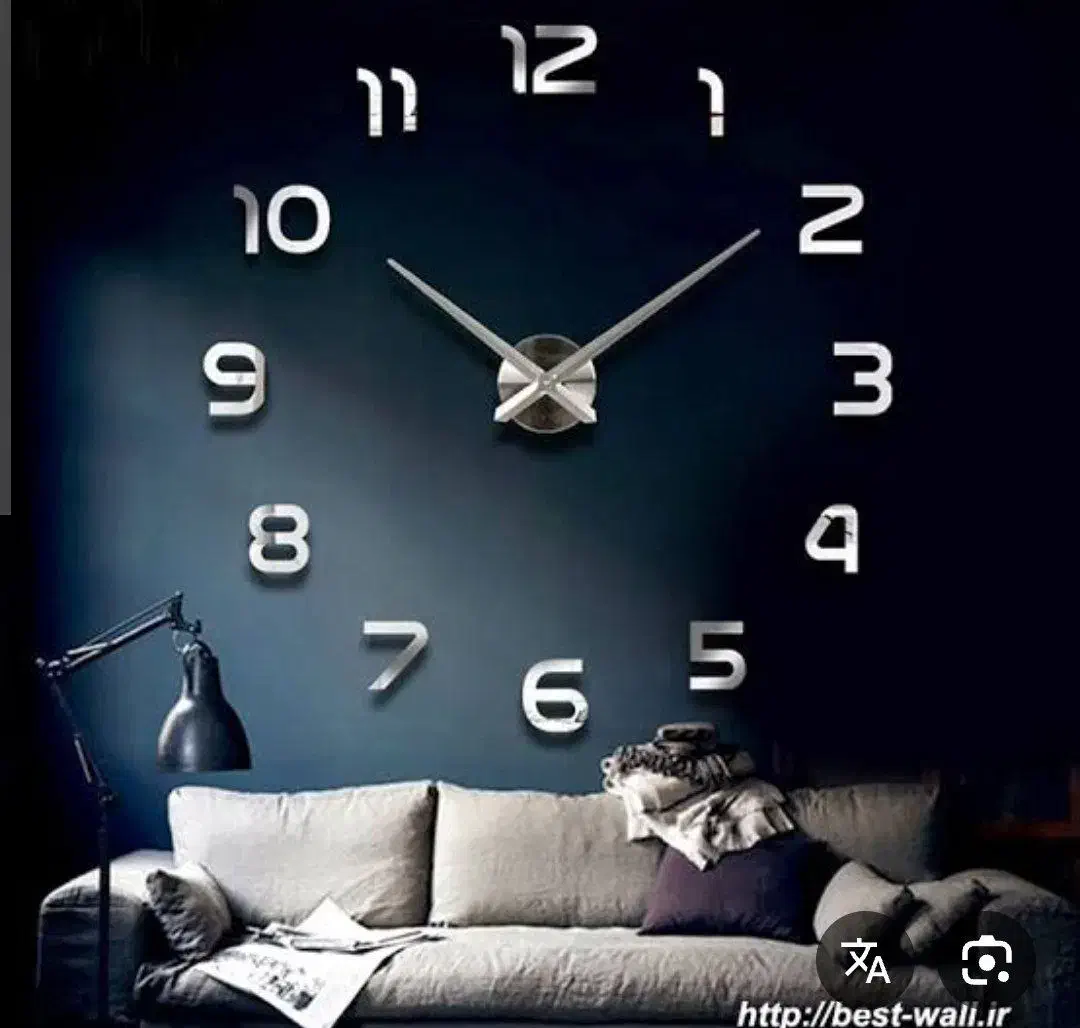 ساعت دیواری برچسبی|ساعت دیواری و تزئینی|سرپل ذهاب, |دیوار