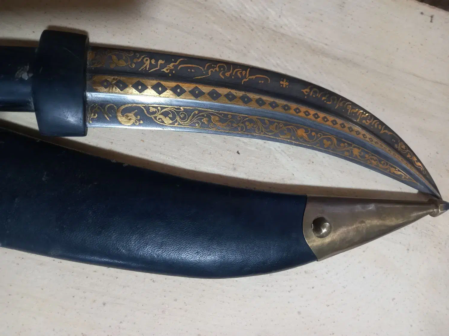 خنجر طلا کوب|کلکسیون اشیاء عتیقه|زنجان, |دیوار