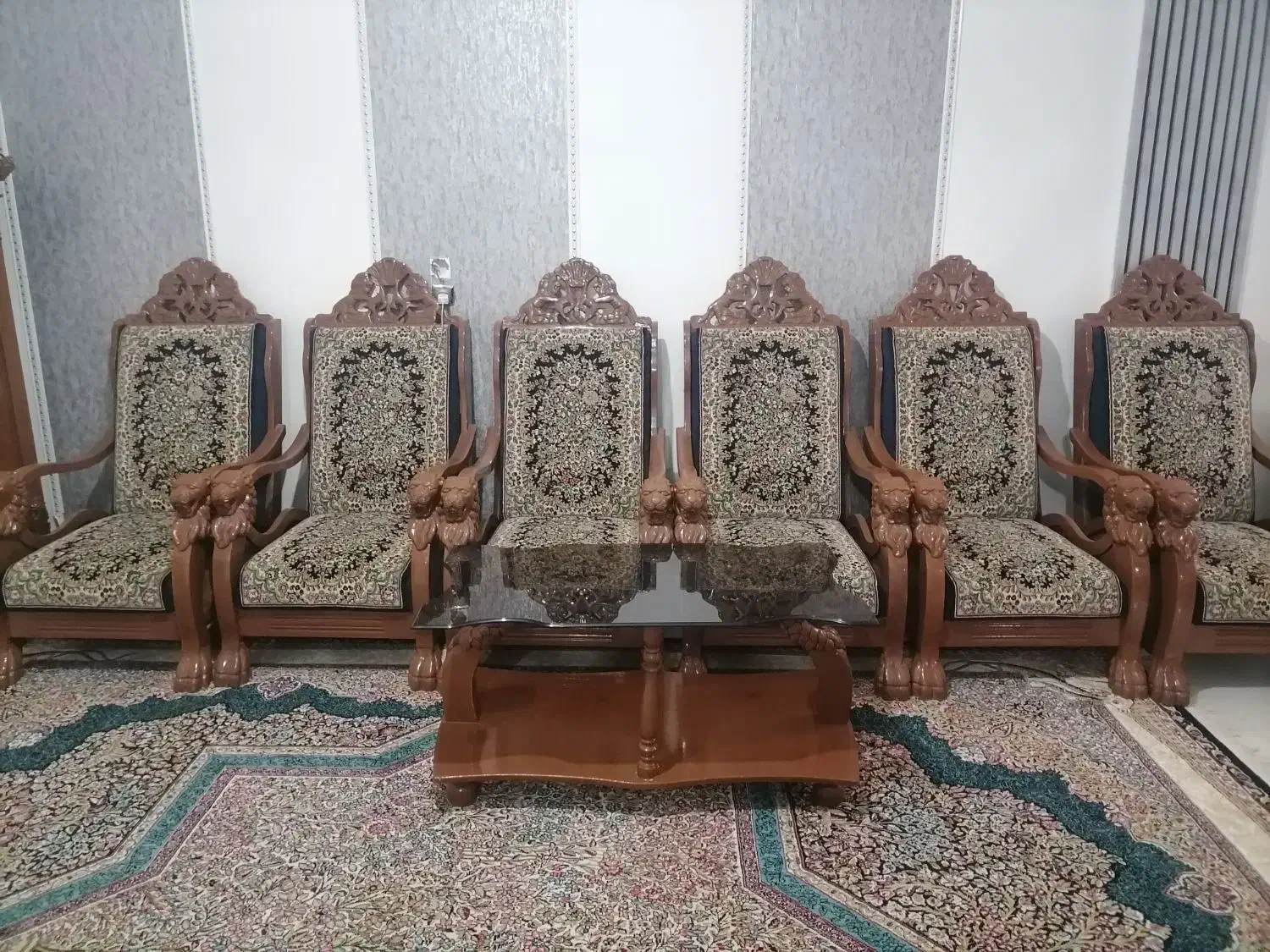 مبل قالی|مبلمان خانگی و میز عسلی|زرند, |دیوار