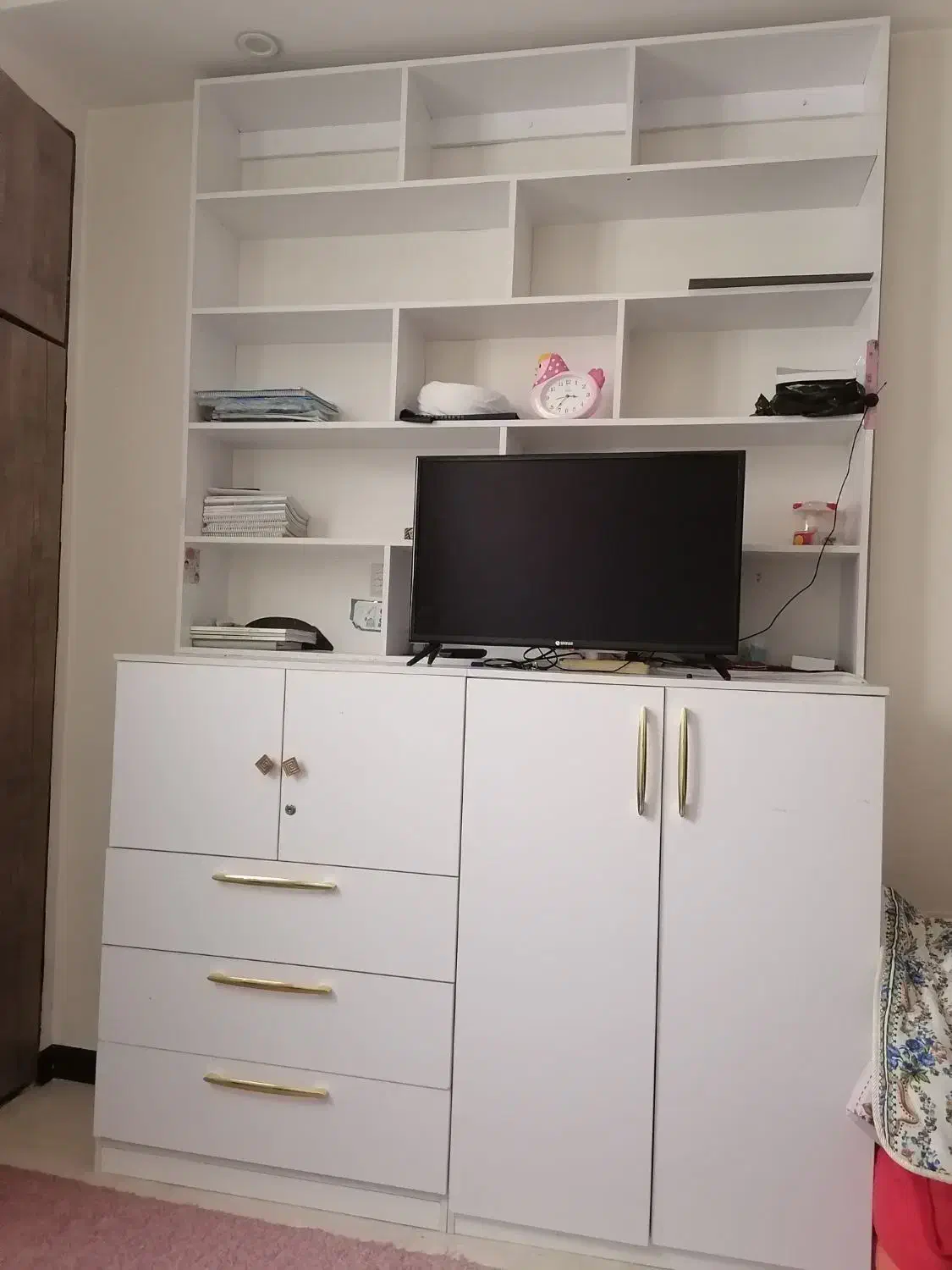 کمد و قفسه کتاب|کتابخانه، شلف، قفسههای دیواری|قم, انسجام|دیوار