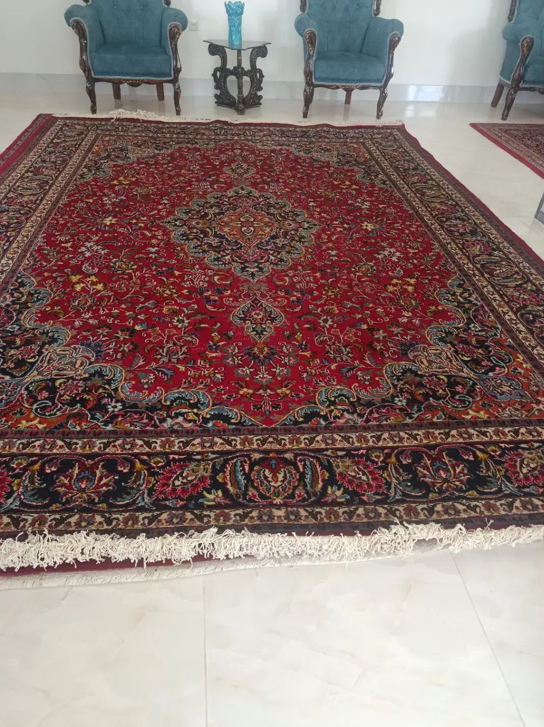 سه عدد فرش دستبافت ۱۲ متری هرکدوم|فرش|میانه, |دیوار