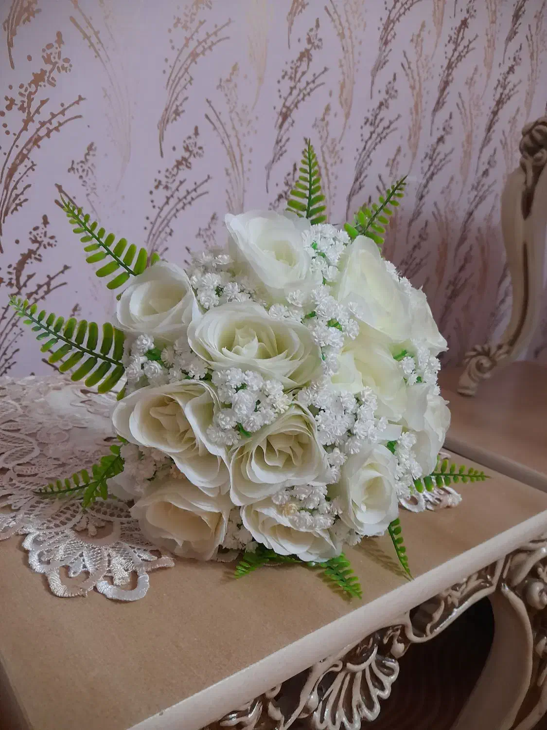 دسته گل عروس|گل مصنوعی|سبزوار, باهنر|دیوار