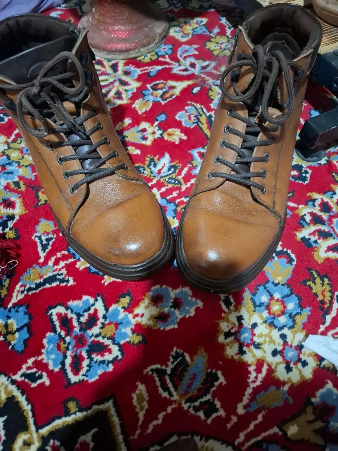 کفش نیم بوت چرم سایز 42|کیف، کفش، کمربند|بجنورد, |دیوار