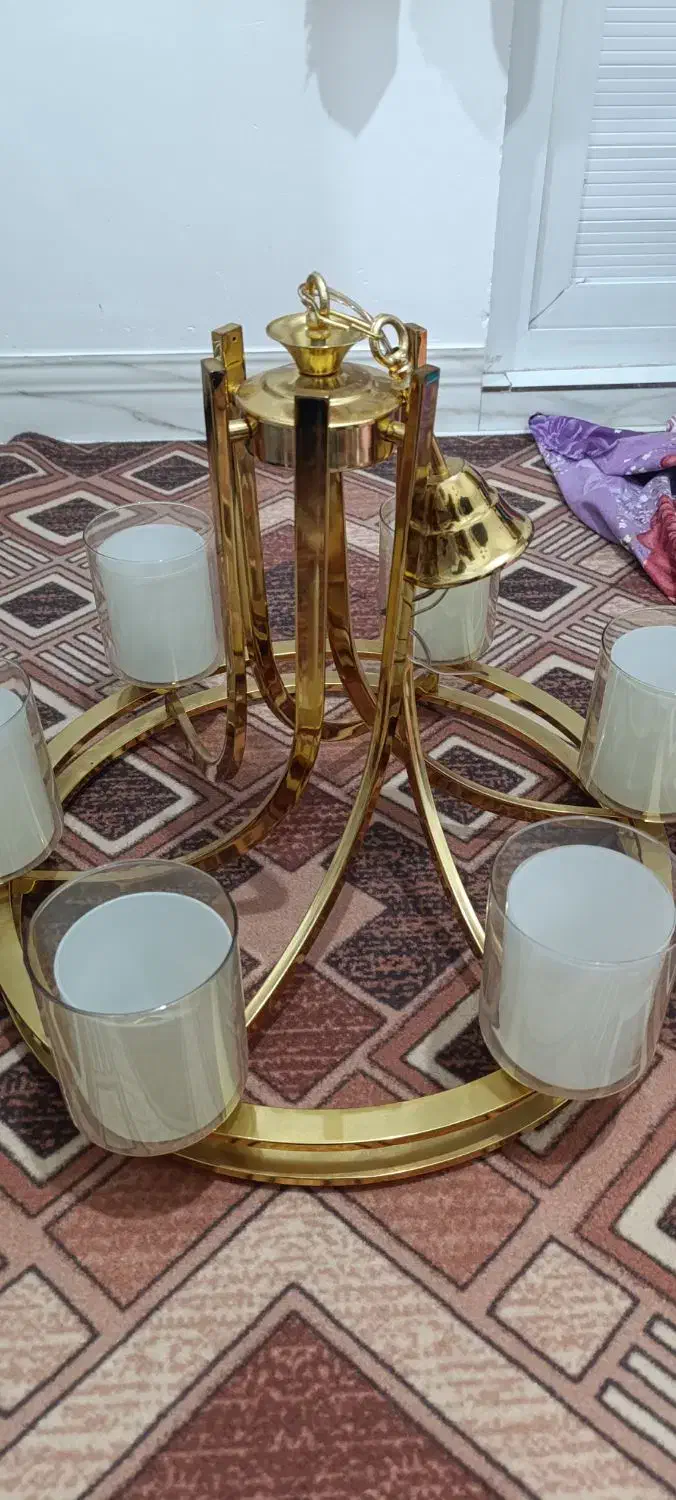 لستر ۶شاخه نو|لوستر و چراغ آویز|ساوه, |دیوار