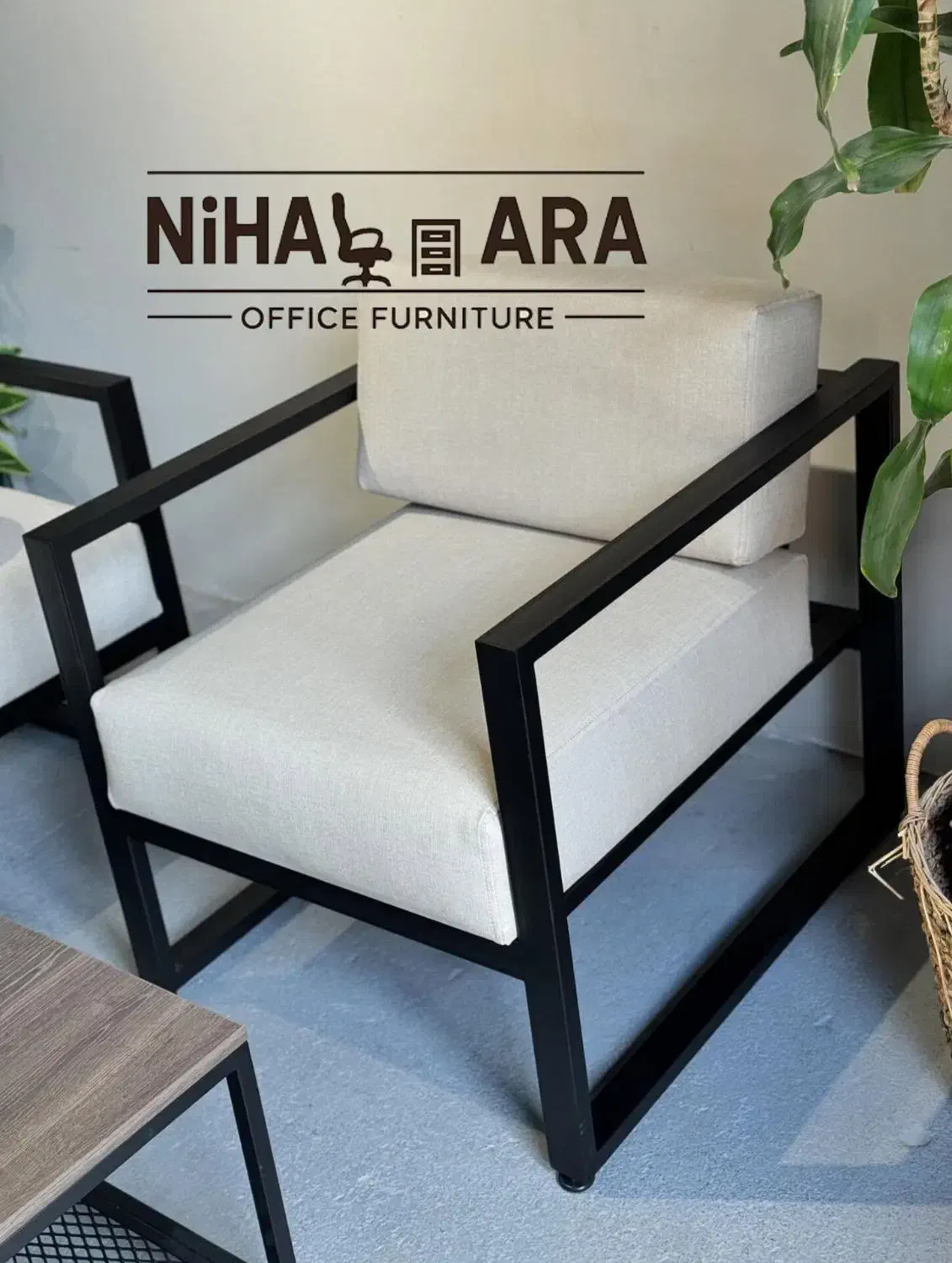 مبل اداری فلزی خم مدرن آبی اسمانی صندلی میز جلومبل|دفتر کار|چهاردانگه (تهران), |دیوار