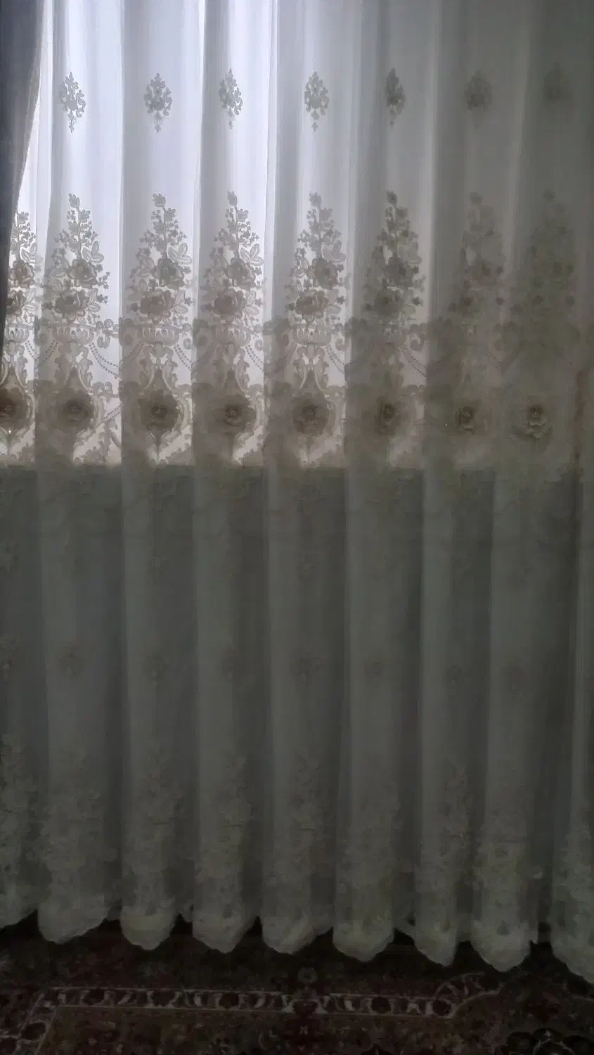 پرده حریر درحدنو ۹متر|پرده، رانر، رومیزی|کارون, |دیوار