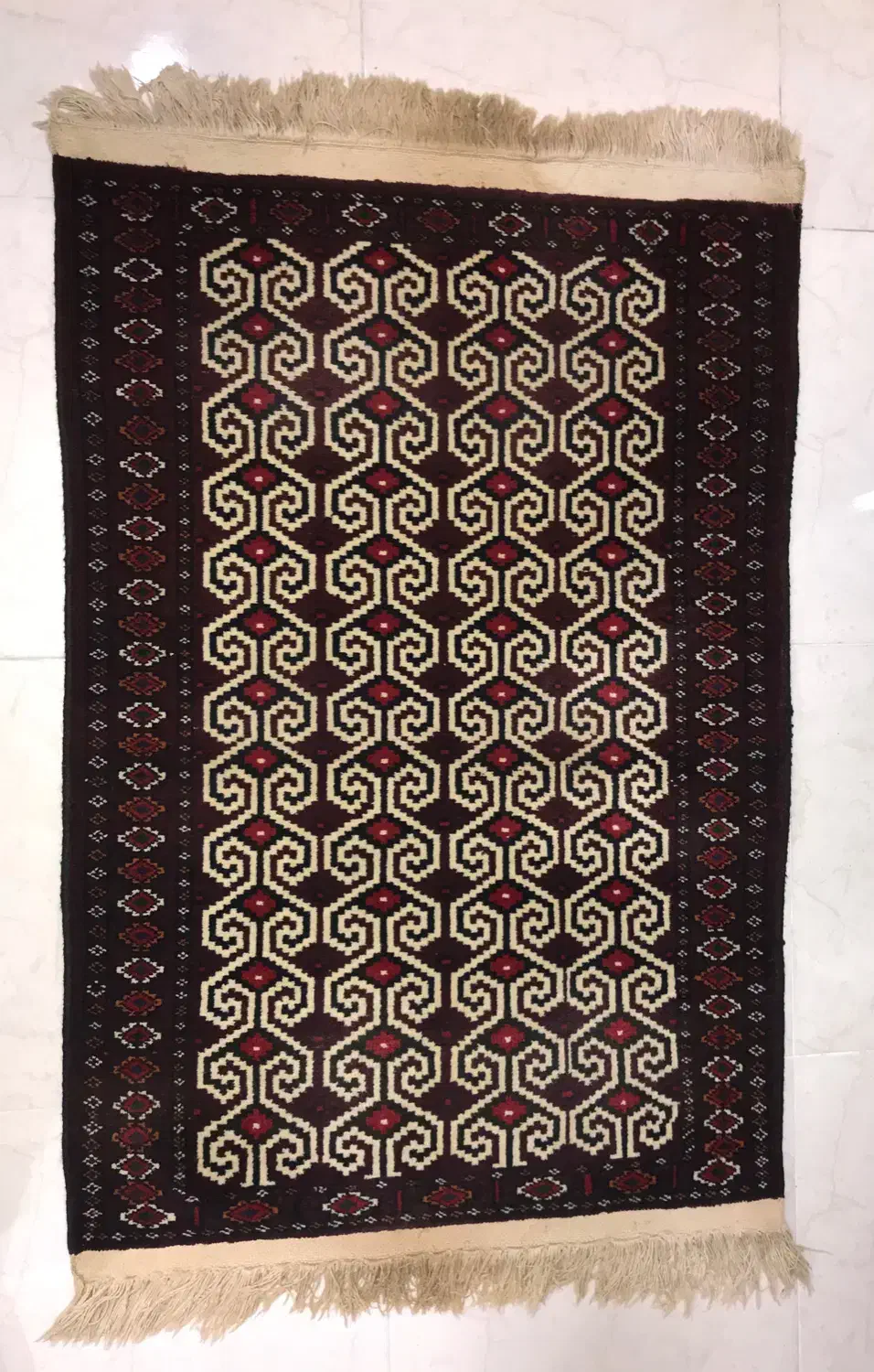 قالیچه دست بافت کلکسیونی قدیمی|تابلو فرش|ساری, |دیوار