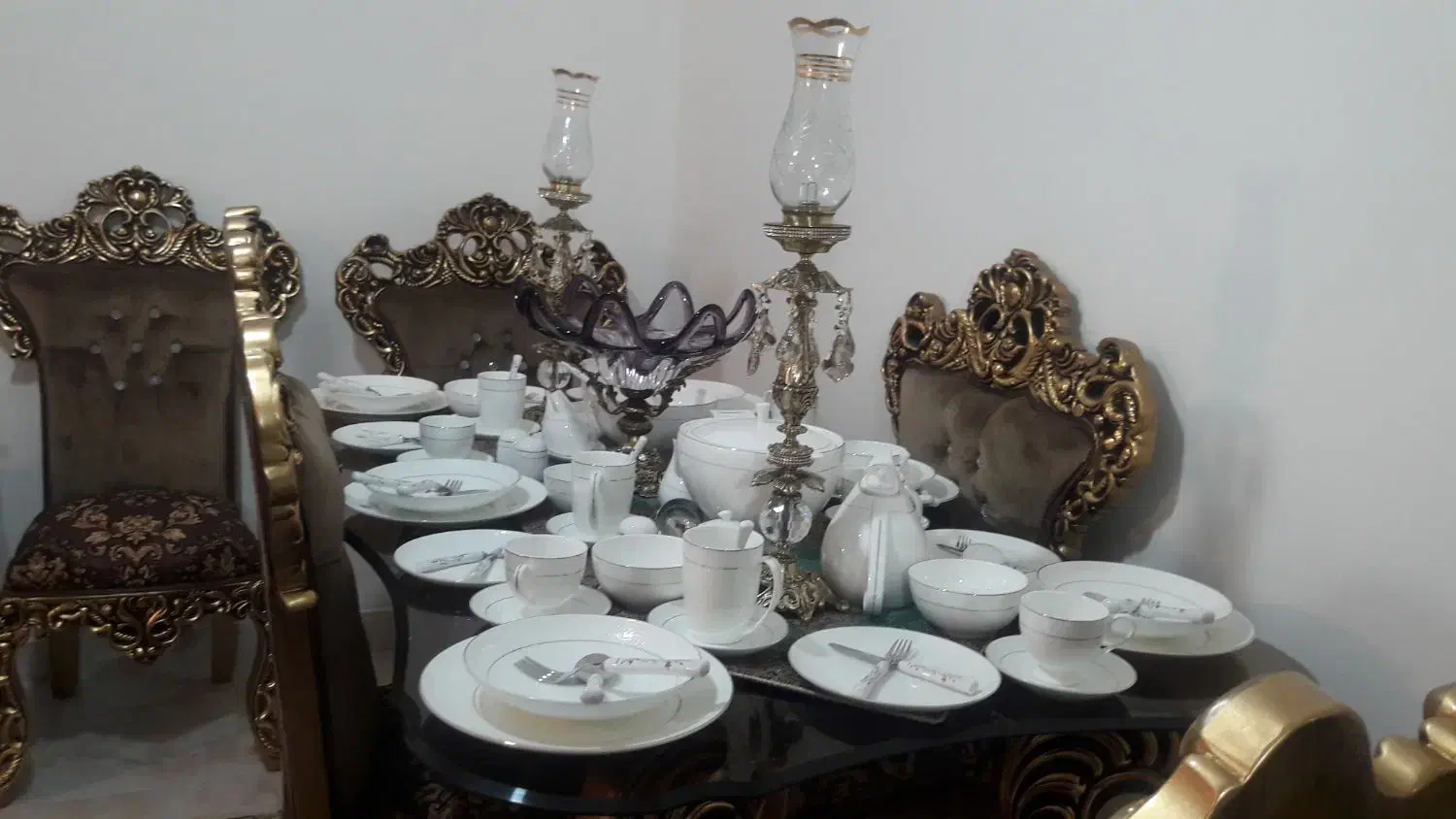 مبل استیل ۷ نفره به همراه میز نهار خوری ۶ نفره|مبلمان خانگی و میز عسلی|نکا, |دیوار