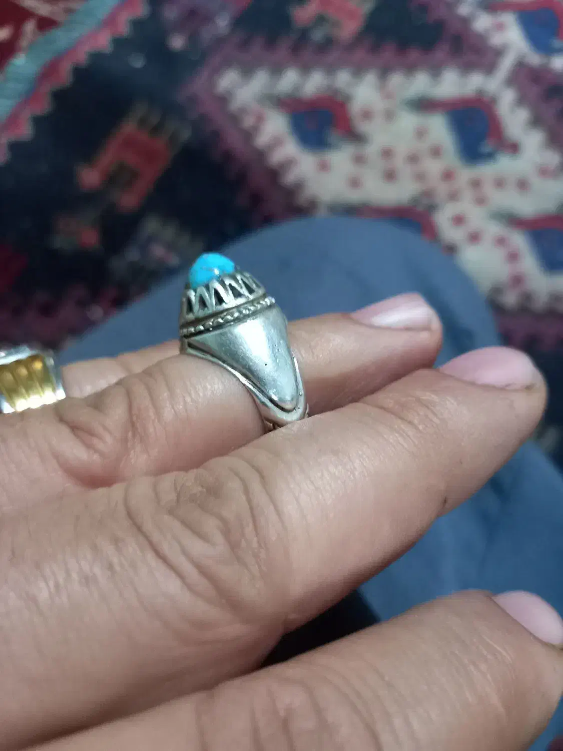 انگشتر نقره|کلکسیون اشیاء عتیقه|ماهدشت, |دیوار