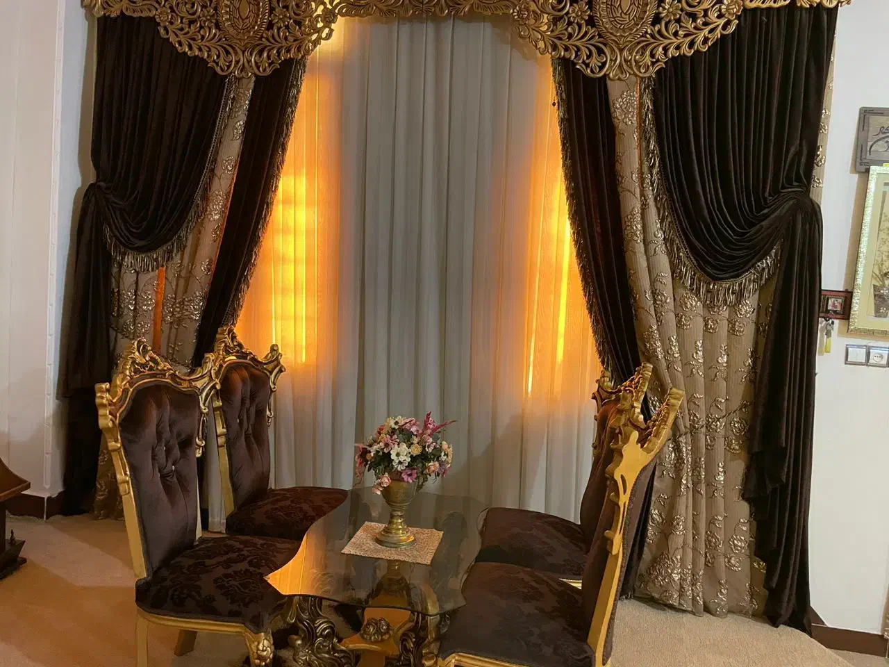 پرده سلطنتی فروش فروی|پرده، رانر، رومیزی|برازجان, |دیوار