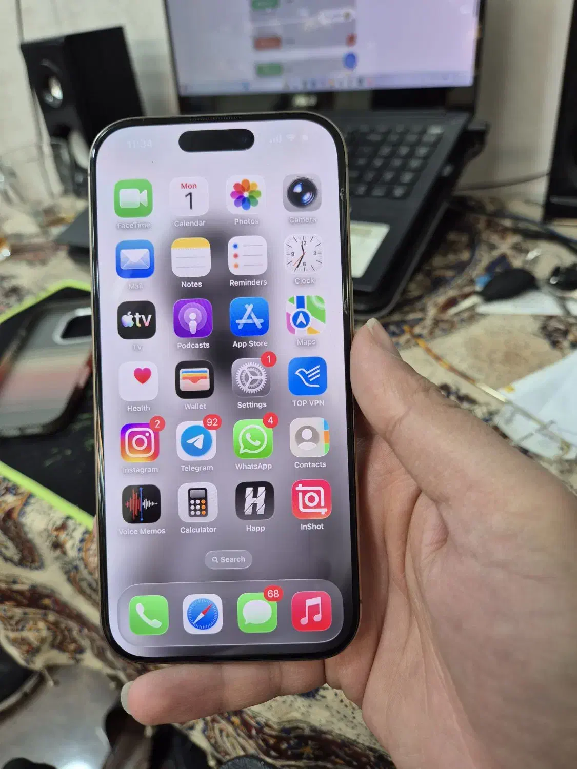 16pro درحد باتری ۱۰۰ سایکل۱۵|موبایل|ارومیه, |دیوار