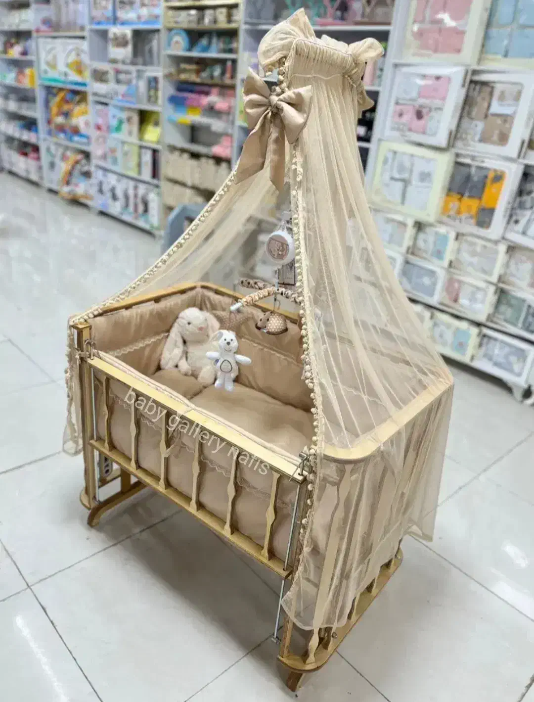 گهواره سنتی نوزاد مدل czتخت کنار مادرمدل cz|تخت و صندلی بچه|تبریز, |دیوار