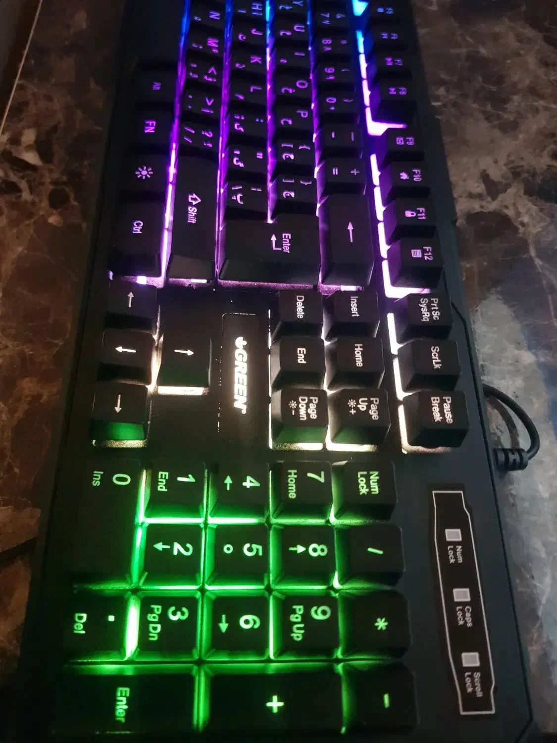 کیبورد green gk-601 rgb|قطعات و لوازم جانبی رایانه|تهران, خزانه|دیوار