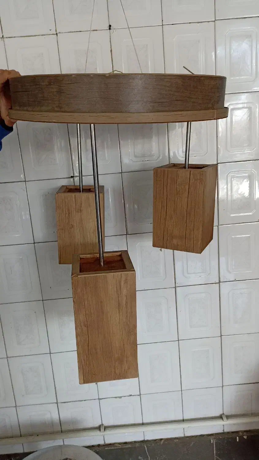 لوستر چوبی|لوستر و چراغ آویز|کرج, برغان|دیوار