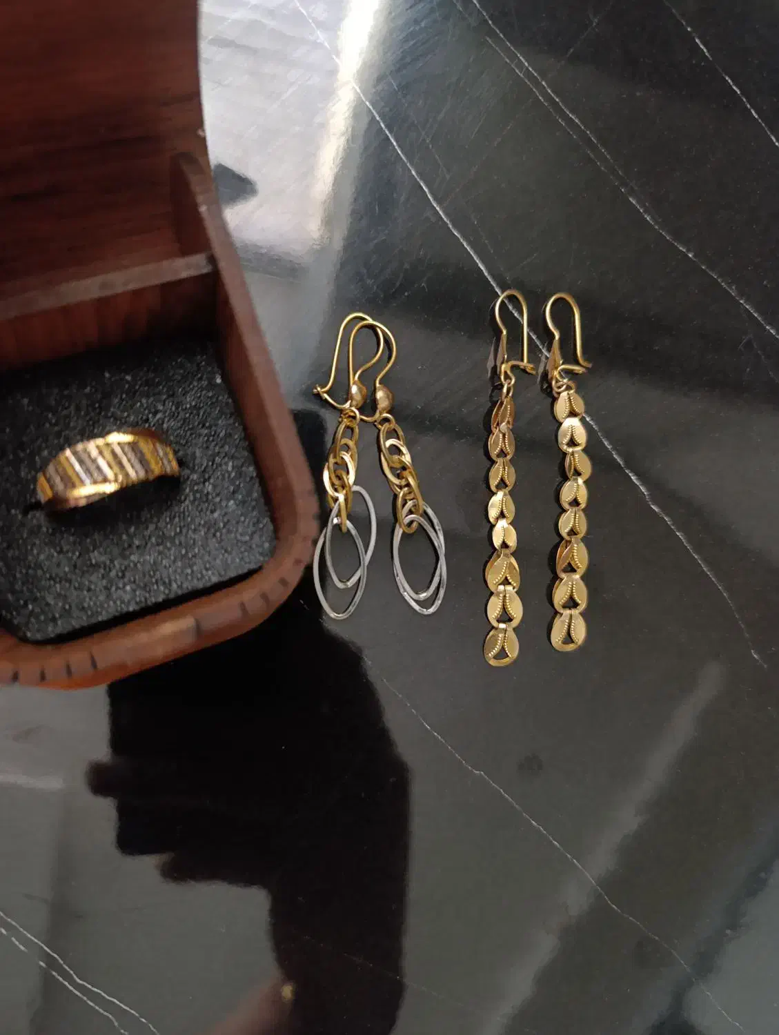 دو جفت گوشواره و یک انگشتر|جواهرات|تربت جام, شاد|دیوار