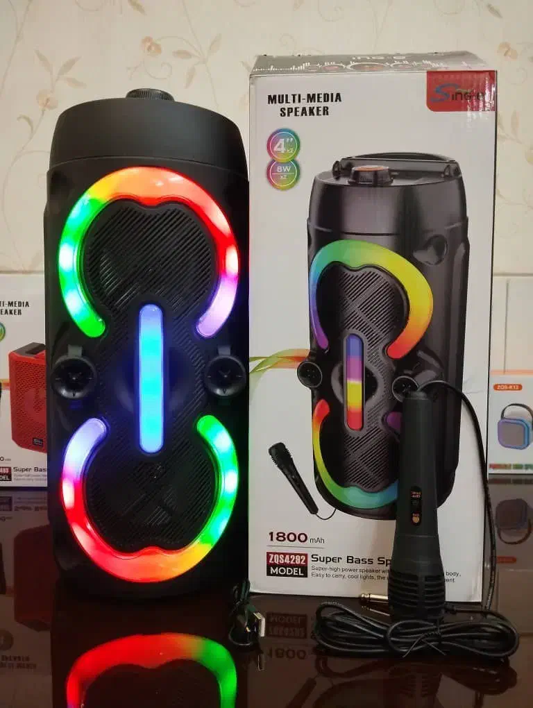 اسپیکر ۴اینچ دوبل برند zqs با میکروفون|سیستم صوتی خانگی|اراک, |دیوار