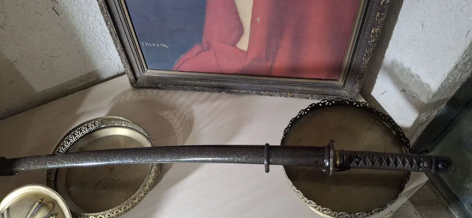 شمشیر سامورایی کاتانا|کلکسیون اشیاء عتیقه|کرج, پیشاهنگی|دیوار