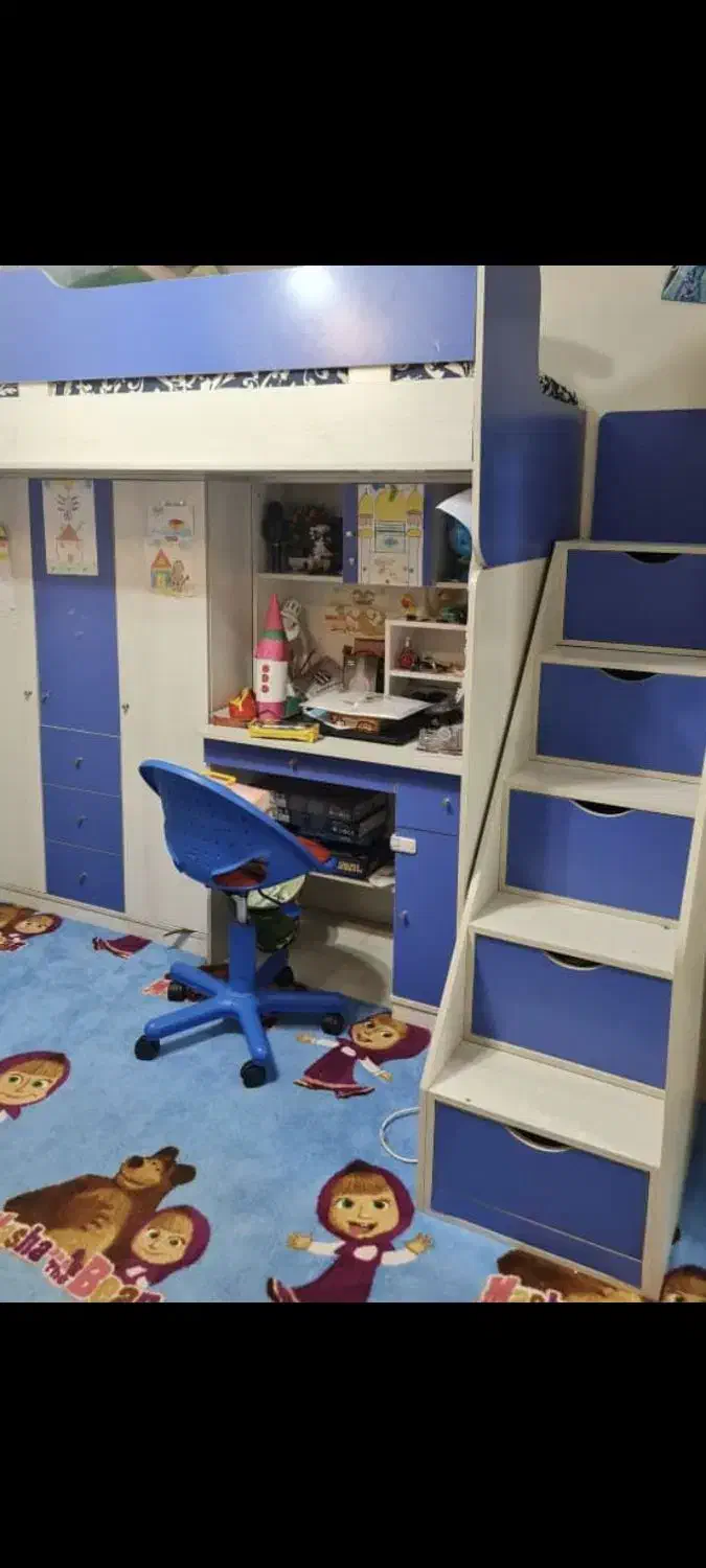 سرویس خواب بچگانه|تخت و سرویس خواب|رشت, معلم|دیوار