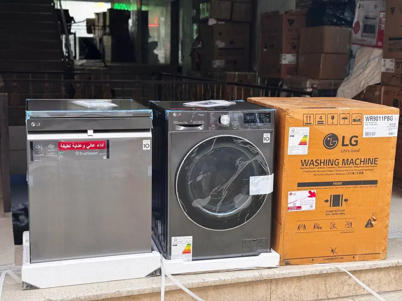 لوازم خانگی لباس شویی الجی|ماشین لباسشویی و خشک‌کن لباس|جوانرود, |دیوار