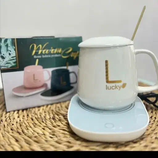 ماگ حرارتی به همراه صفحه گرمکن برقی لاکی Lucky|سماور، چای‌ساز، قهوه‌ساز|کرمانشاه, |دیوار