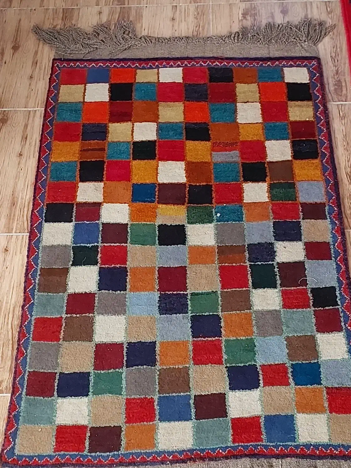 گبه فرش دستباف|گلیم، جاجیم، گبه|شیراز, تندگویان|دیوار