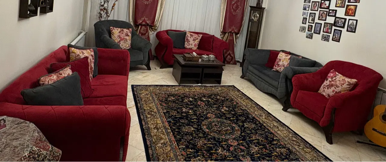 مبلمان ۹ نفره و میز ناهار خوری ۸ نفره|مبلمان خانگی و میز عسلی|تهران, دارآباد|دیوار