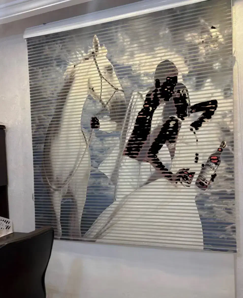 پرده زبرا با زیر پرده ای|پرده، رانر، رومیزی|تهران, آزادشهر|دیوار