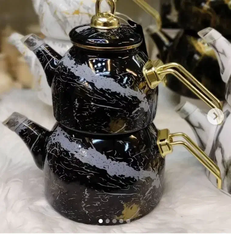 کتری و قوری لعابی برند مادام کو کو|قوری، کتری، قهوه‌ساز دستی|مشهد, مصلی (کارمندان اول)|دیوار