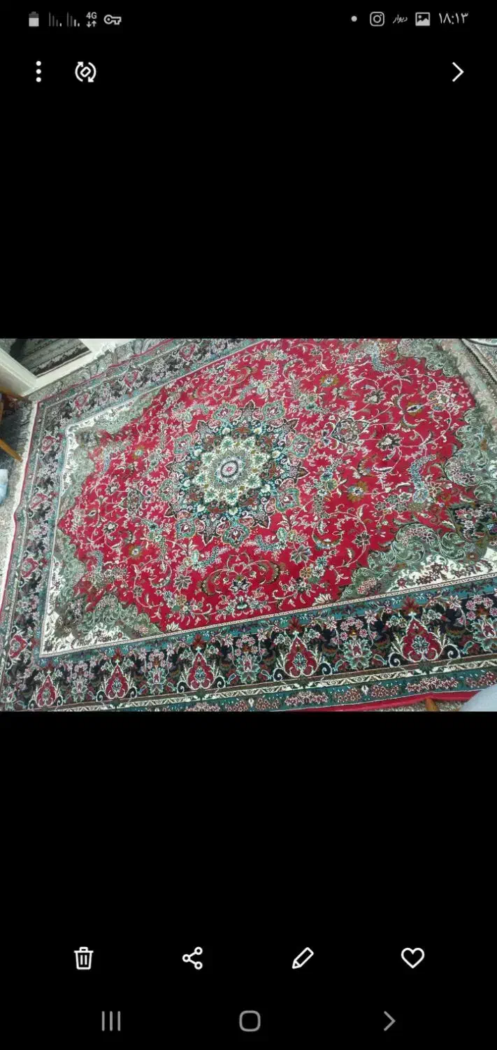 میز کرسی ۹۰×۷۰ ۱ملیون قالی ۳×۴ ۳ملیون|فرش|قوچان, |دیوار