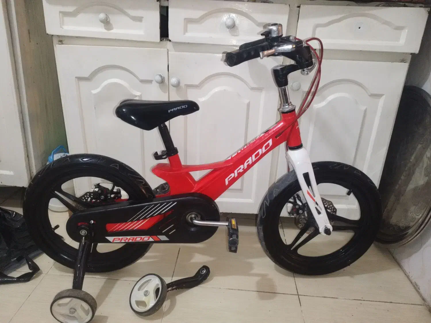 دوچرخه برند پرادو سایز ۱۶ ترمز دیسکی|دوچرخه، اسکیت، اسکوتر|رباط‌کریم, الارد|دیوار