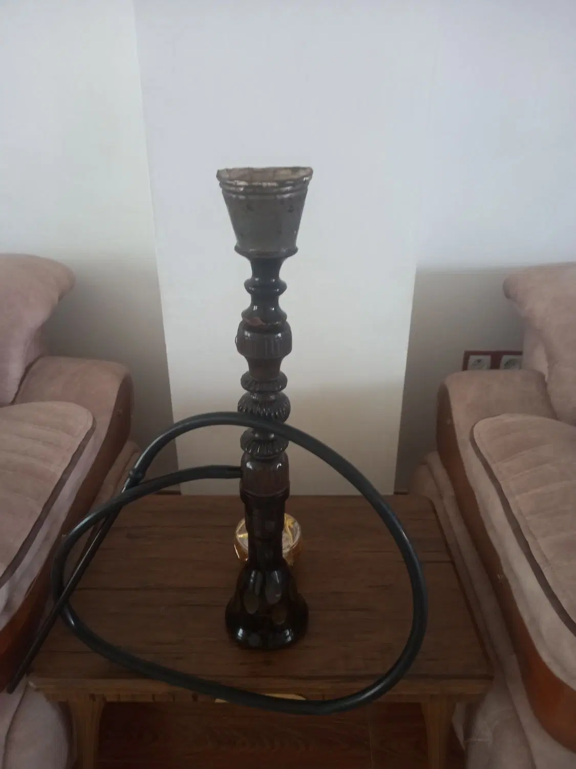 قلیان چوبی|صنایع دستی و سایر لوازم تزئینی|گرمی, |دیوار