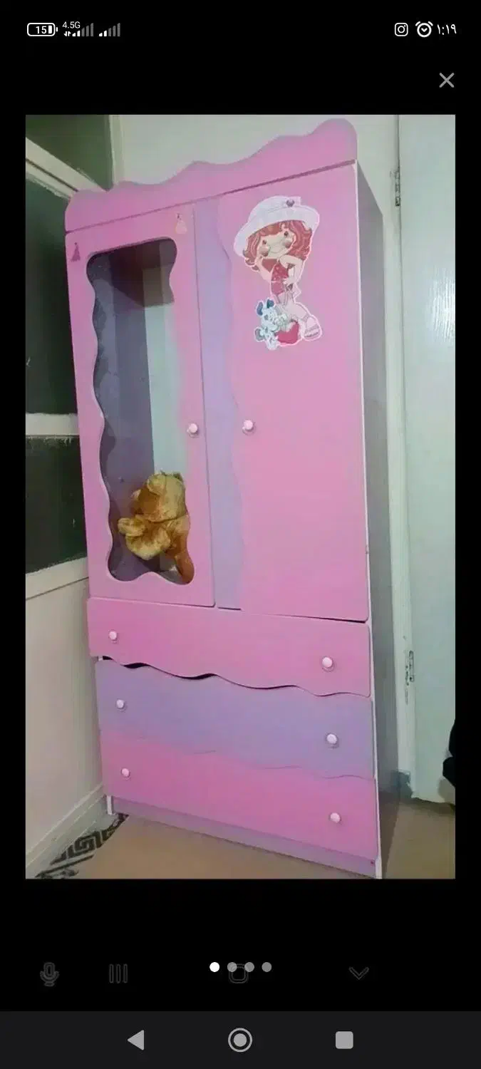 کمد دخترانه عکس تزیینی|مبلمان خانگی و میز عسلی|لوندویل, |دیوار