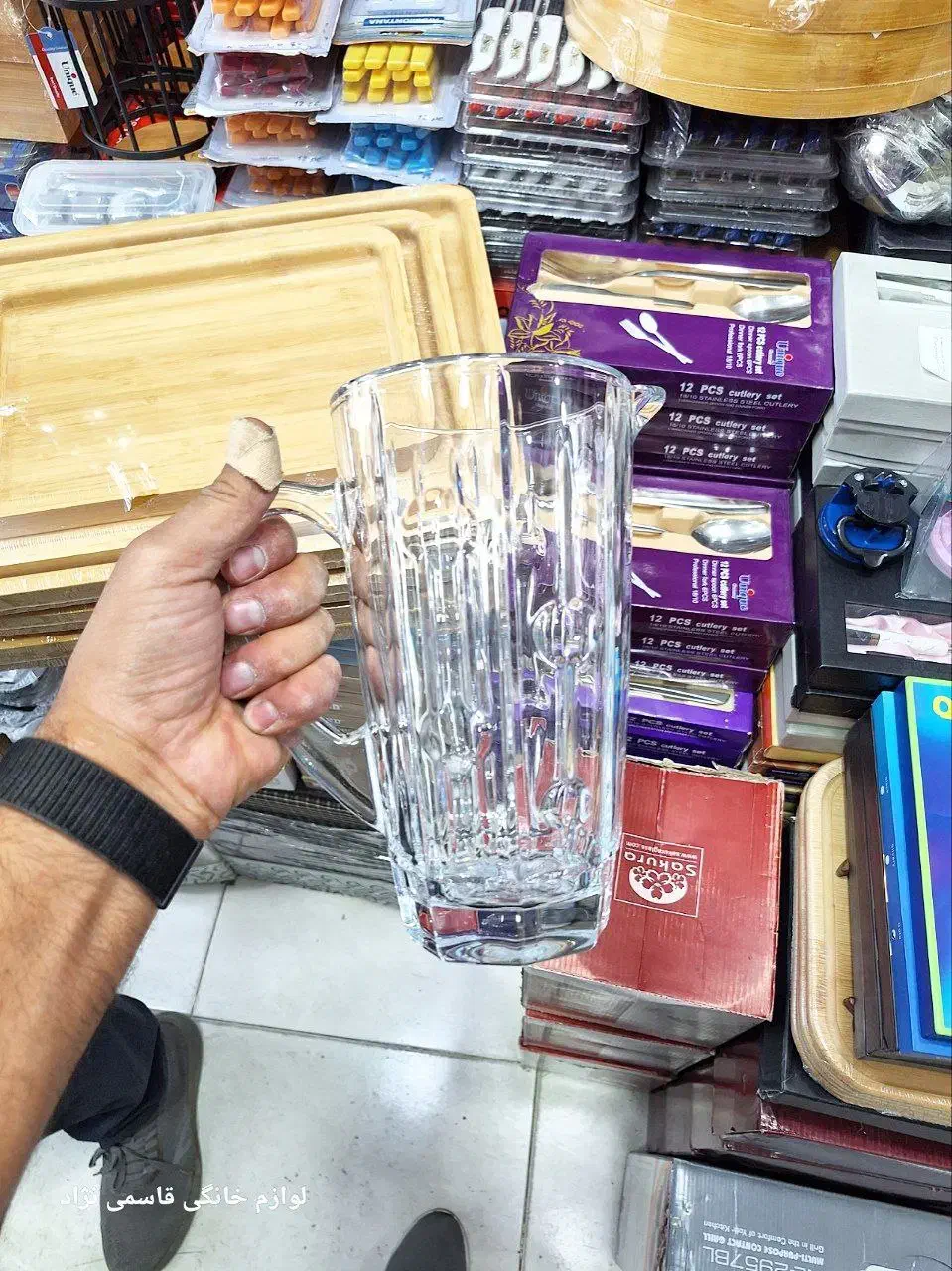 پارچ لیوان کریستال*لوازم خانگی قاسمی نژاد|ظروف سرو و پذیرایی|سیرجان, |دیوار