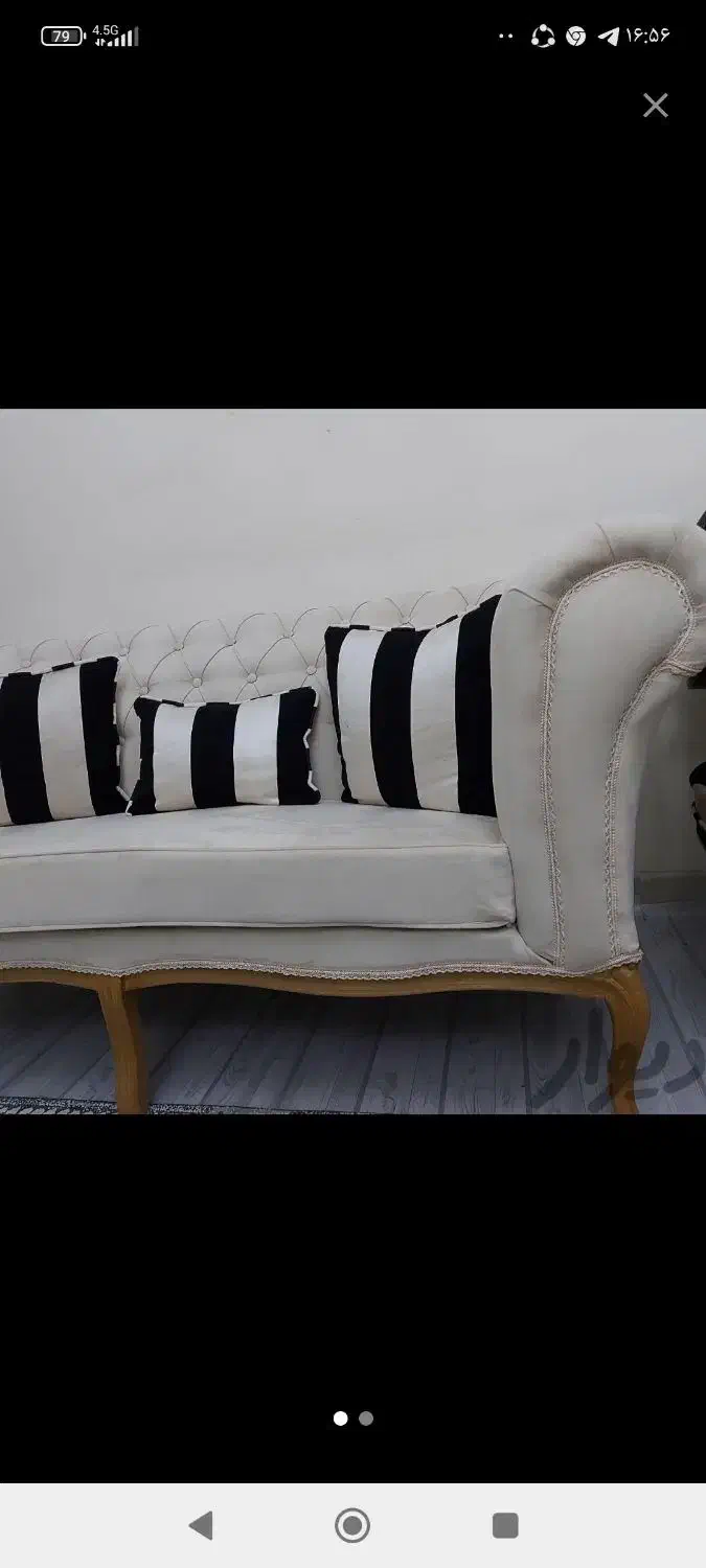 مبل چستر سه نفره سندبلاست|مبلمان خانگی و میز عسلی|باغستان, |دیوار