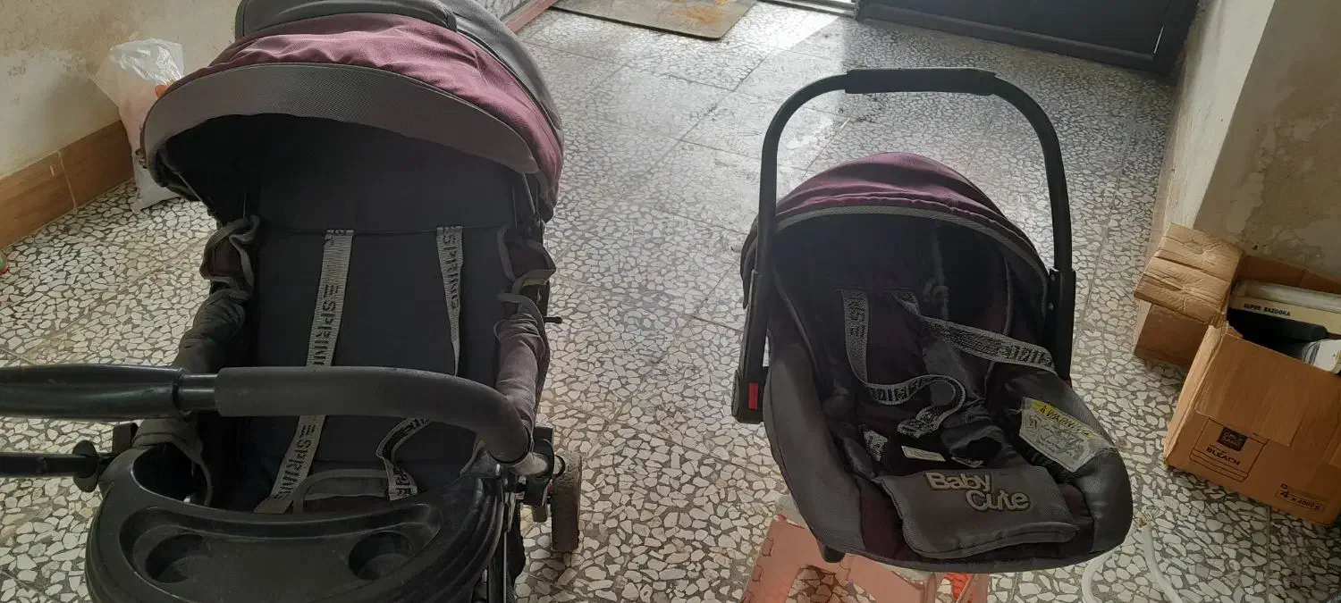 کالسکه وکریر کودک مارک اسپرینگ  خارجی|کالسکه و لوازم جانبی|املش, |دیوار