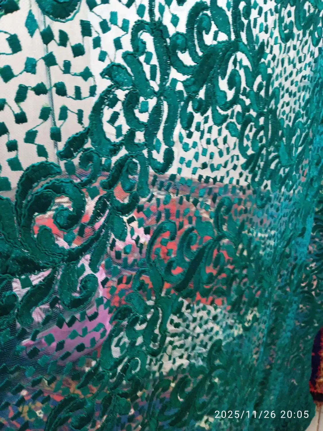 پارچه گیپورمکه خوشرنگ 1/5متروچندچادردیگر|لباس|تبریز, |دیوار