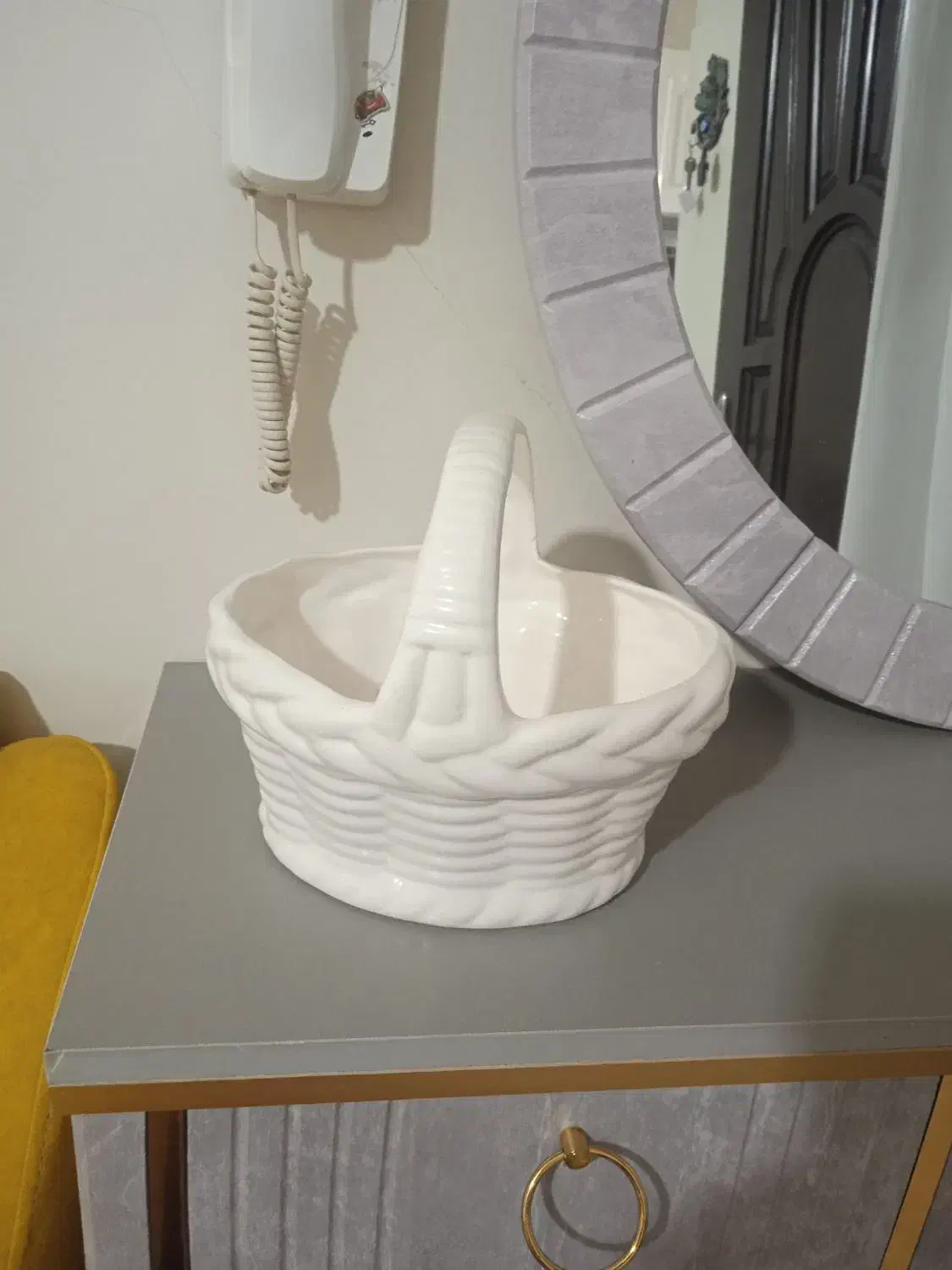 سبد چینی جا شکلاتی جا میوه|ظروف سرو و پذیرایی|پاکدشت, شهرک انقلاب|دیوار