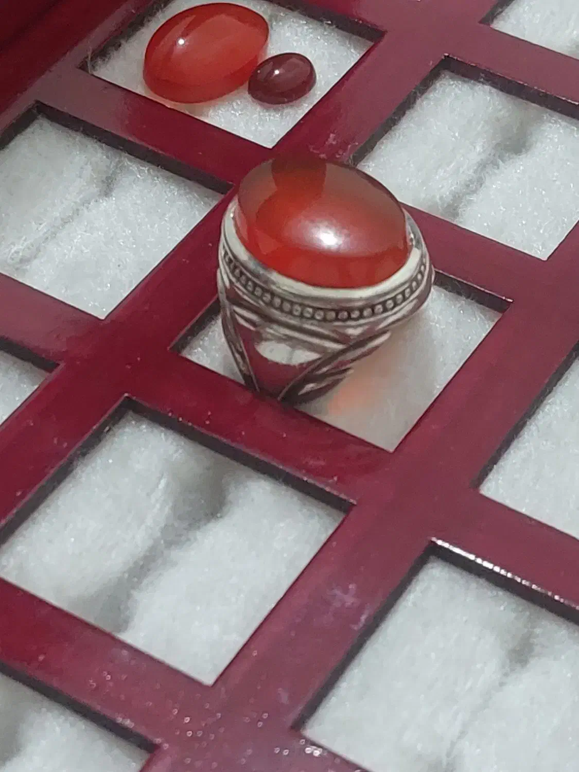 انگشتر عقیق  دو مهر|جواهرات|خرم‌آباد, |دیوار