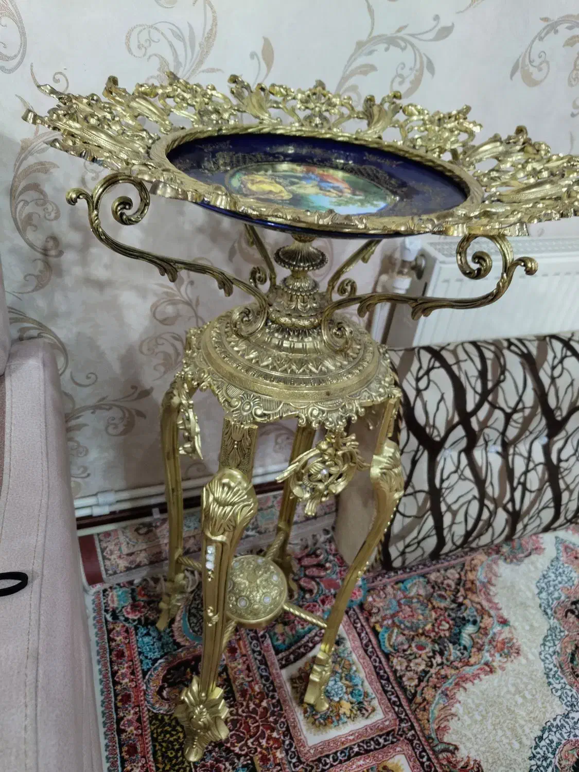 کاسه کنار سالنی برنزی|مجسمه، تندیس، ماکت|ایوان, |دیوار