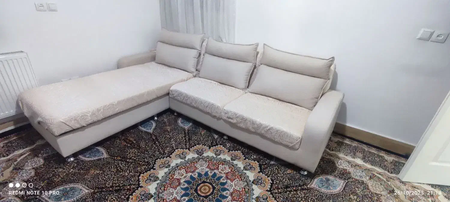 کاناپه ال سفید|مبلمان خانگی و میز عسلی|بیجار, |دیوار