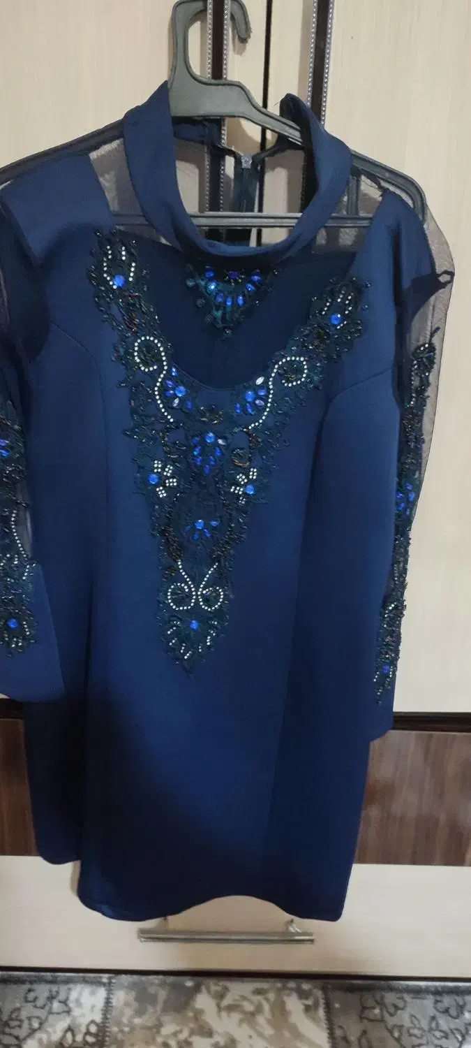 لباس مجلسی زنانه کوتاه سایز 46کت سارفون مشکی|لباس|داران, |دیوار