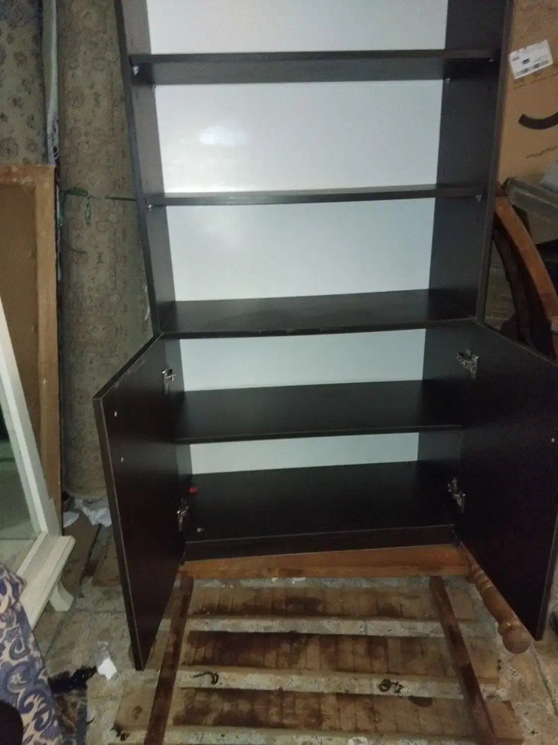 کتابخانه کمد دار|کتابخانه، شلف، قفسههای دیواری|رشت, معلم|دیوار