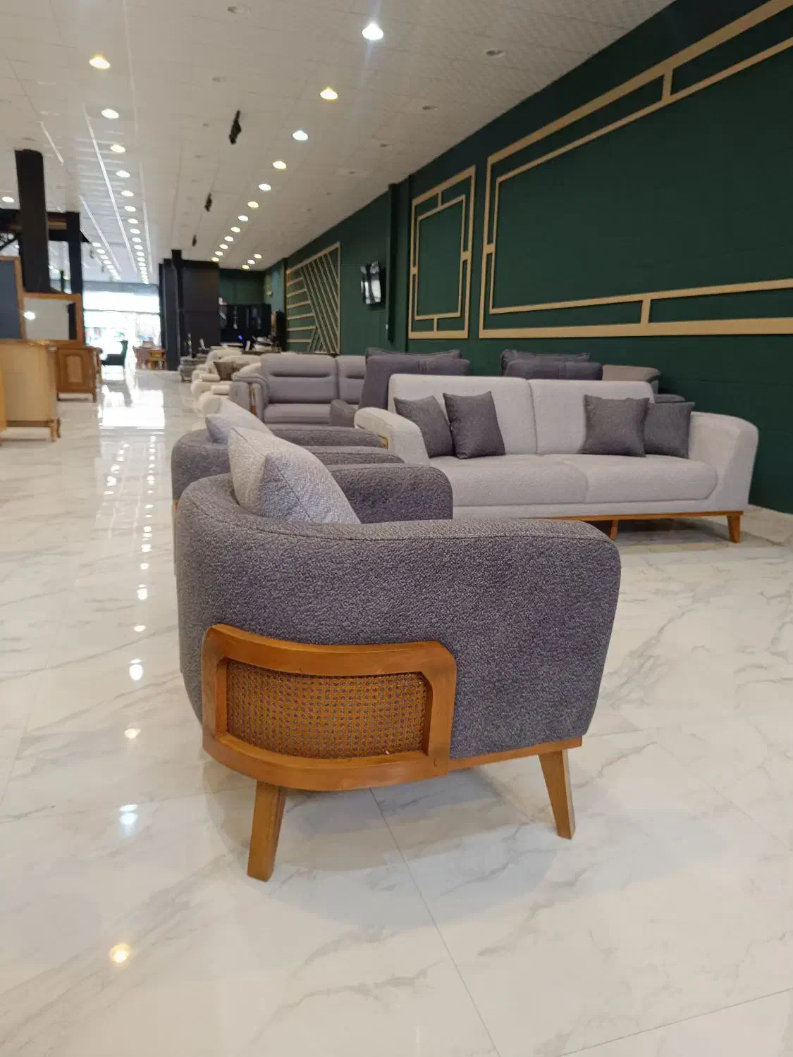 مدل مینیمال راحتی حصیری + طرح تعویض ازم دم قسط|مبلمان خانگی و میز عسلی|مشهد, گرجی علیا|دیوار